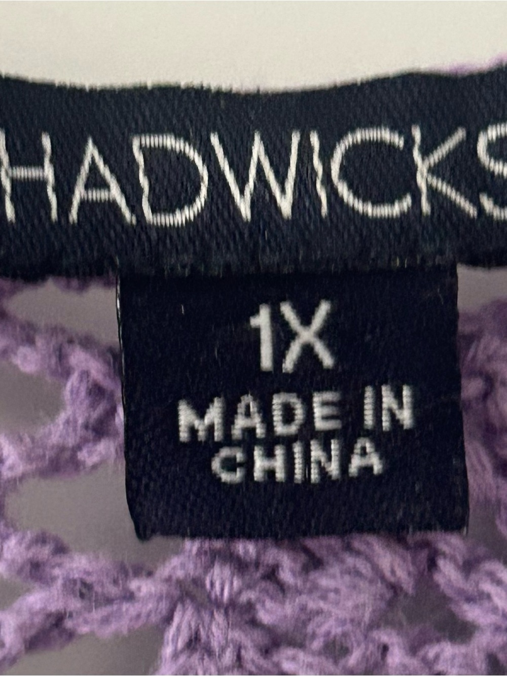 Chadwicks Lavender Crochet Openwork Cardigan - Picture 2 of 9